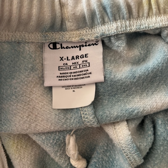 Champion Lemon Glacier Sun Wash Sweatpants XL - Picture 3 of 4